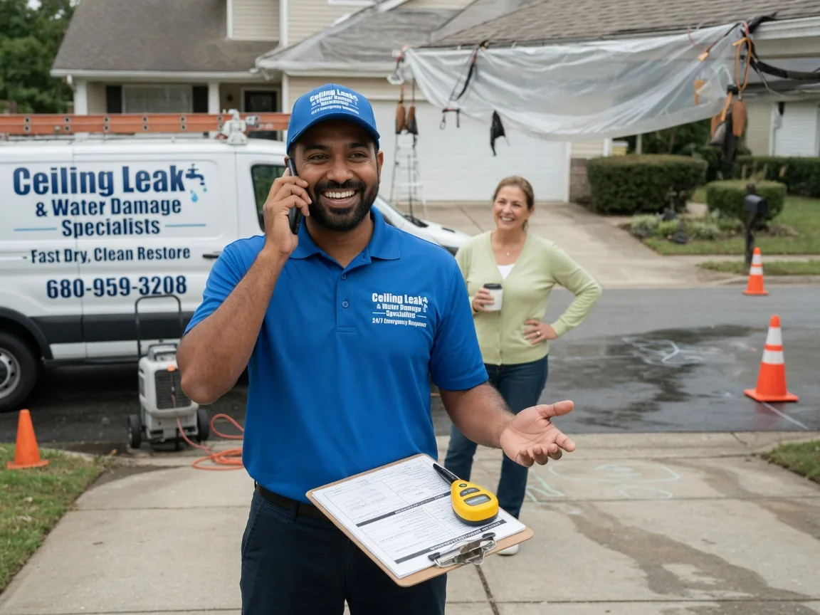 Ceiling Leak Cleanup Bunker Hill, WV FAQs